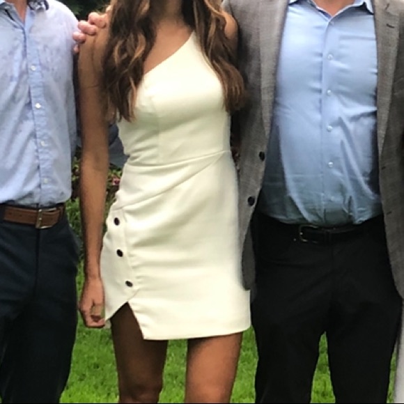 Aldon Mini Dress in Ivory NWOT - Picture 6 of 6